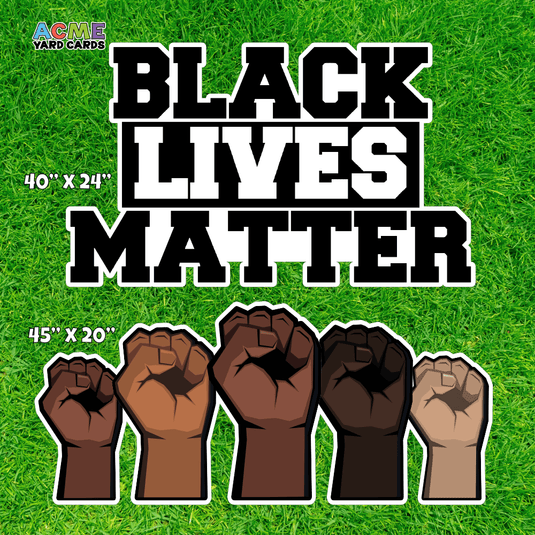 ACME Yard Cards Half Sheet - Theme - Panel - Black Lives Matter