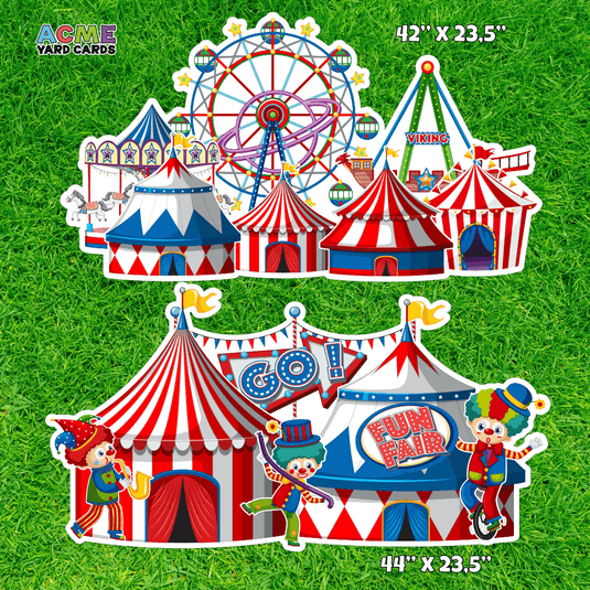 ACME Yard Cards Half Sheet - Theme - Panel - Carnival and Circus