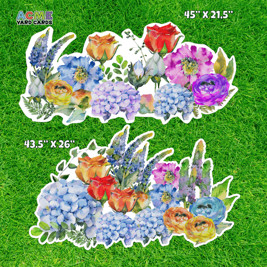 ACME Yard Cards Half Sheet - Theme - Panel - Watercolor Flowers