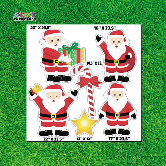 ACME Yard Cards Half Sheet - Theme - Santa II