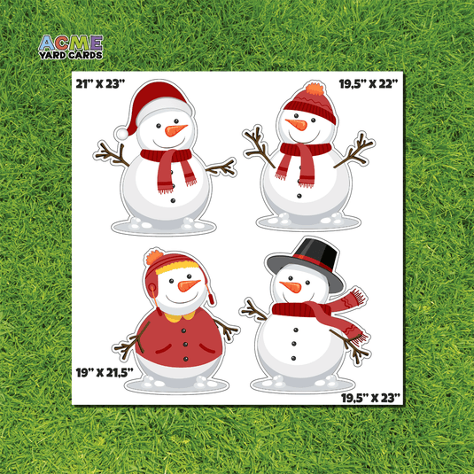 ACME Yard Cards Half Sheet - Theme - Snowman