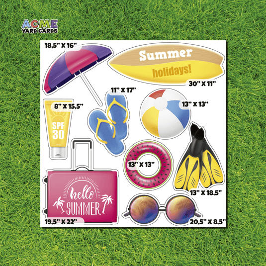 ACME Yard Cards Half Sheet - Theme – Summer II