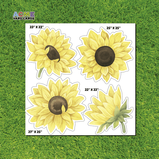 ACME Yard Cards Half Sheet - Theme - Sunflowers I