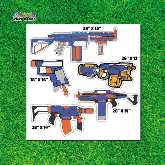 ACME Yard Cards Half Sheet - Theme - Toy Gun