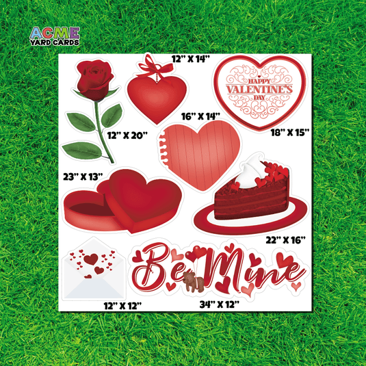 ACME Yard Cards Half Sheet - Theme - Valentines Day V