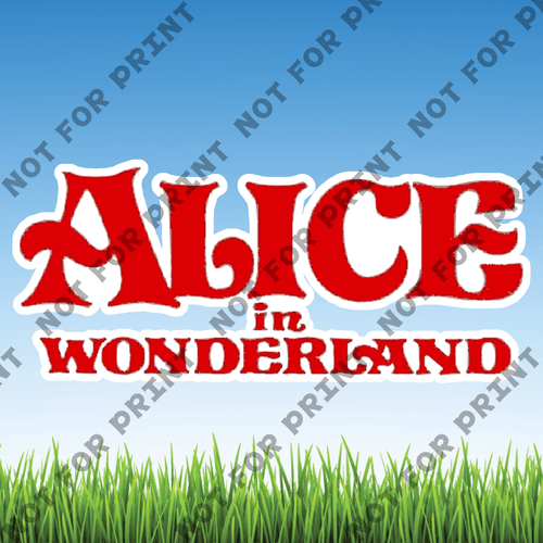 ACME Yard Cards Large Alice In Wonderland #006