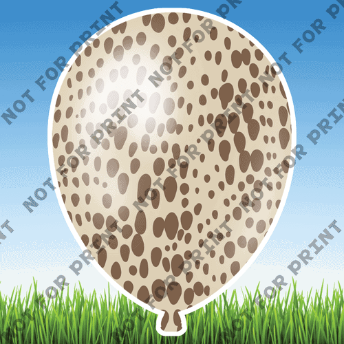 ACME Yard Cards Large Animal Print Balloons #003