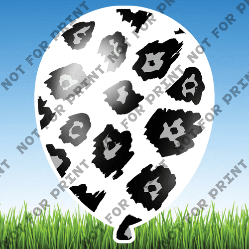 ACME Yard Cards Large Animal Print Balloons #009