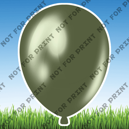 ACME Yard Cards Large Army Balloons #005