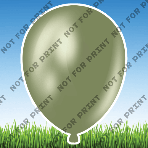 ACME Yard Cards Large Army Balloons #006