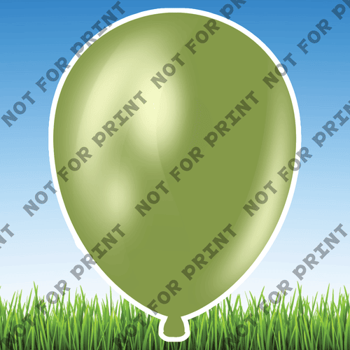 ACME Yard Cards Large Army Balloons #008