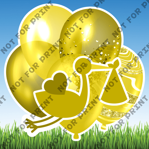 ACME Yard Cards Large Baby Shower Balloon Bundles #050