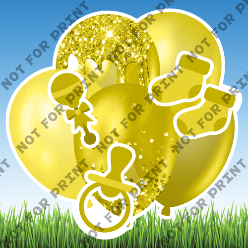 ACME Yard Cards Large Baby Shower Balloon Bundles #051