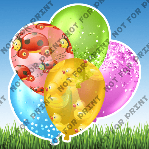 ACME Yard Cards Large Baby Shower Balloon Bundles #072