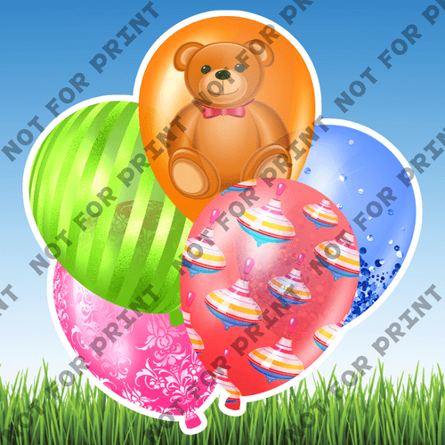 ACME Yard Cards Large Baby Shower Balloon Bundles #073