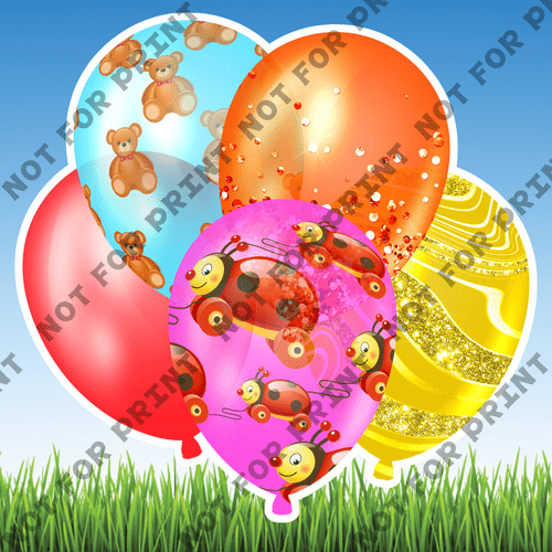 ACME Yard Cards Large Baby Shower Balloon Bundles #074
