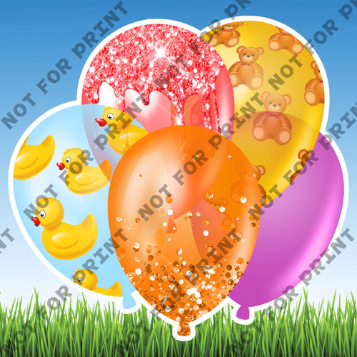 ACME Yard Cards Large Baby Shower Balloon Bundles #075