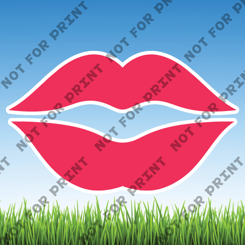 ACME Yard Cards Large Beautiful Lips #001