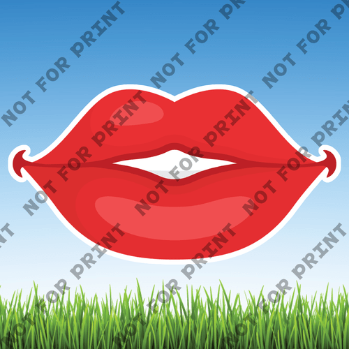 ACME Yard Cards Large Beautiful Lips #005