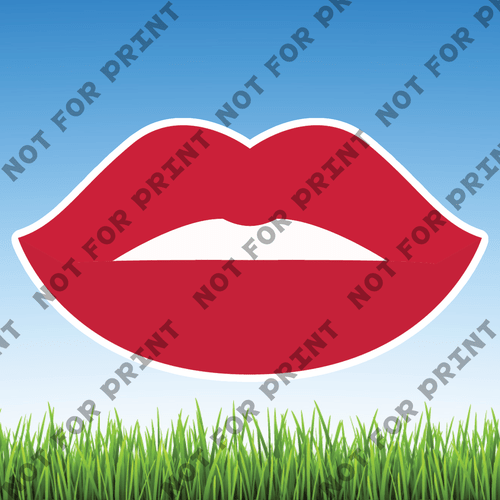 ACME Yard Cards Large Beautiful Lips #013