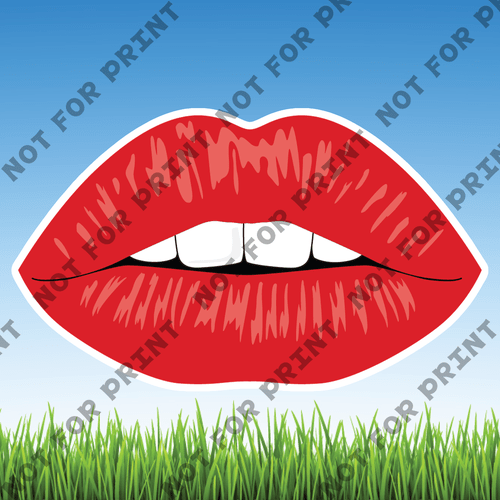 ACME Yard Cards Large Beautiful Lips #016