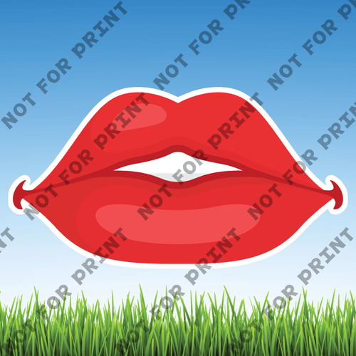 ACME Yard Cards Large Beautiful Lips #017