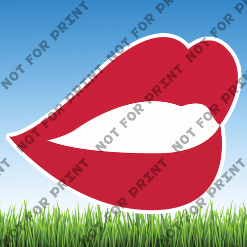 ACME Yard Cards Large Beautiful Lips #018