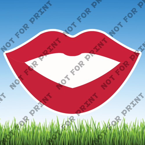 ACME Yard Cards Large Beautiful Lips #019