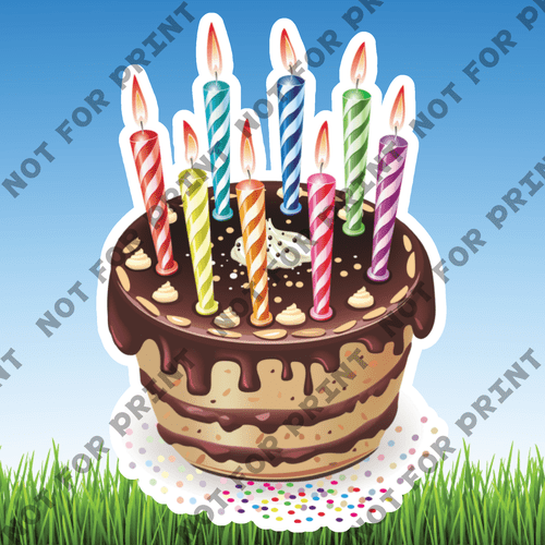 ACME Yard Cards Large Birthday Cakes #004