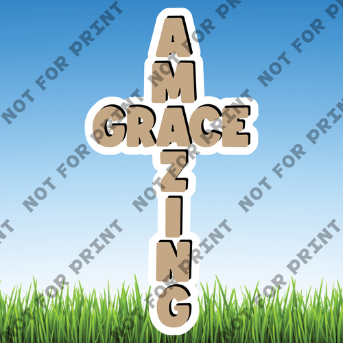 ACME Yard Cards Large Christian Word Flair III #042