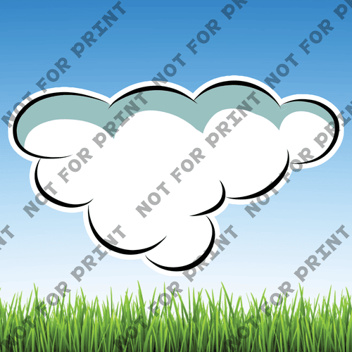 ACME Yard Cards Large Clouds #002