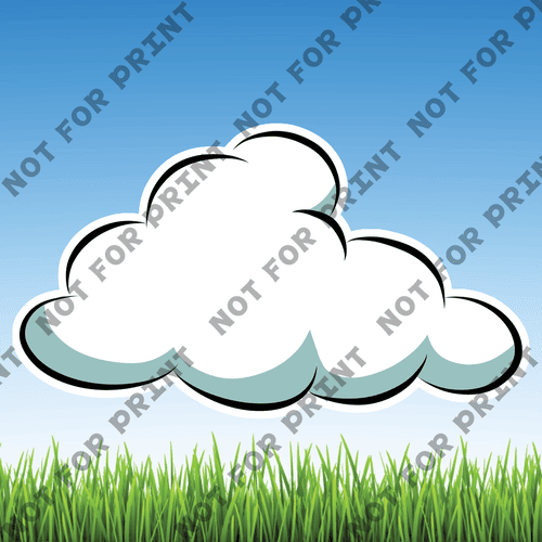 ACME Yard Cards Large Clouds #010