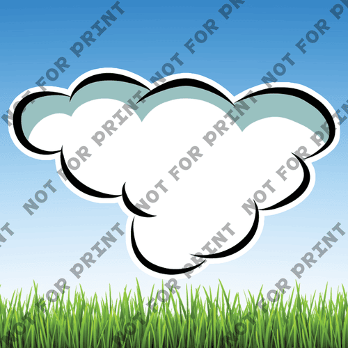 ACME Yard Cards Large Clouds #012
