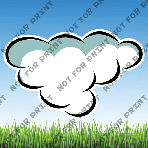 ACME Yard Cards Large Clouds #013