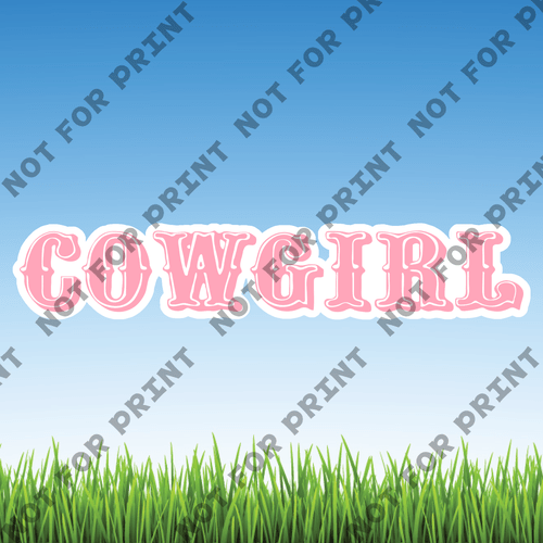 ACME Yard Cards Large Cowgirl #033