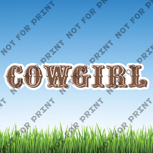 ACME Yard Cards Large Cowgirl #041