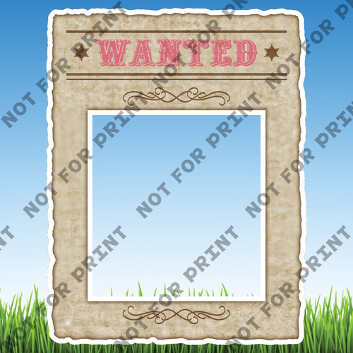 ACME Yard Cards Large Cowgirl Frame #000