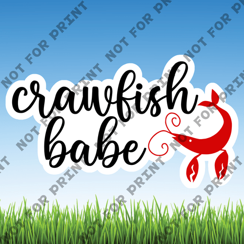 ACME Yard Cards Large Crawfish Boil Word Flair #005