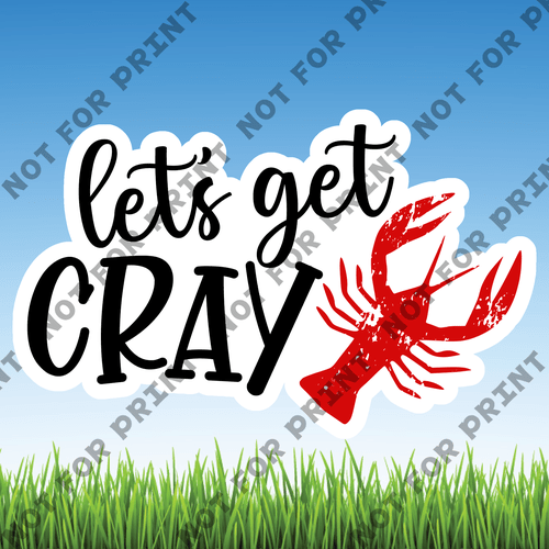ACME Yard Cards Large Crawfish Boil Word Flair #012