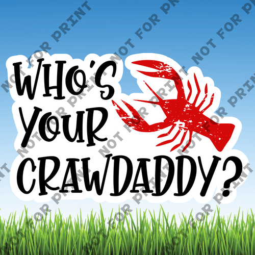 ACME Yard Cards Large Crawfish Boil Word Flair #016