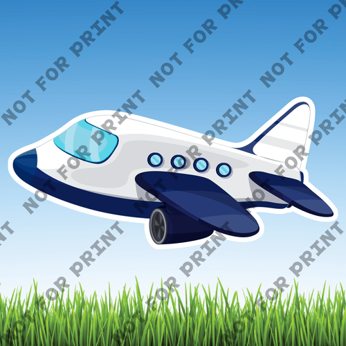 ACME Yard Cards Large Cute Airplanes #002