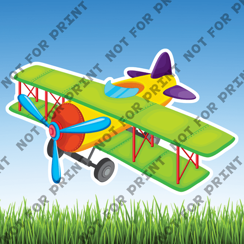 ACME Yard Cards Large Cute Airplanes #004