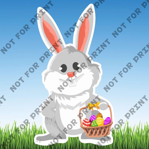 ACME Yard Cards Large Easter Bunny #002