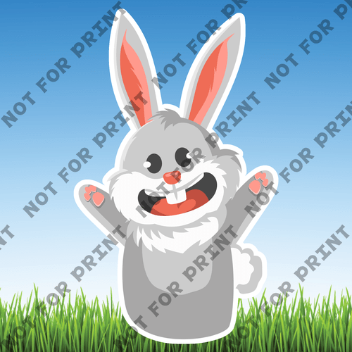 ACME Yard Cards Large Easter Bunny #008