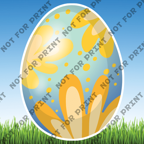 ACME Yard Cards Large Easter Eggs #064