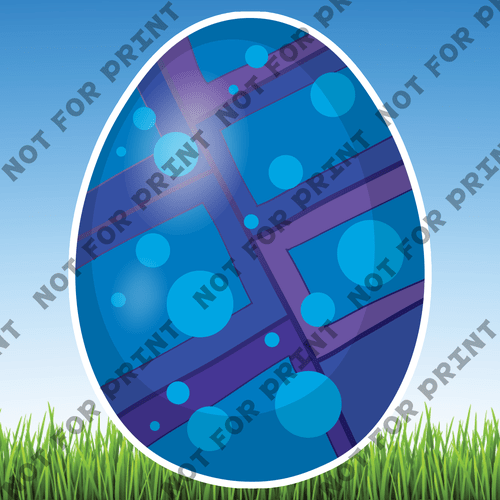 ACME Yard Cards Large Easter Eggs #065