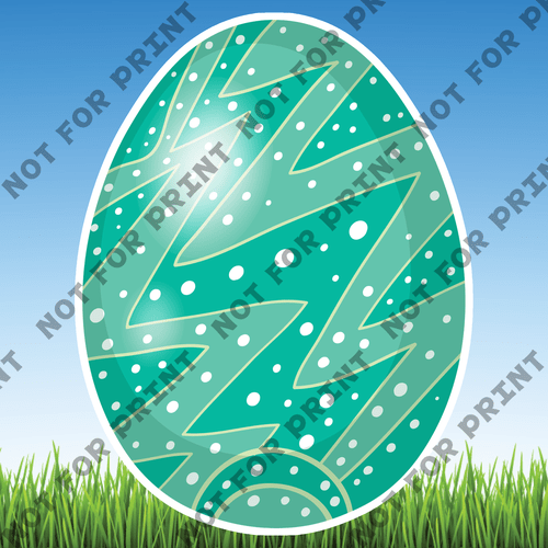 ACME Yard Cards Large Easter Eggs #066