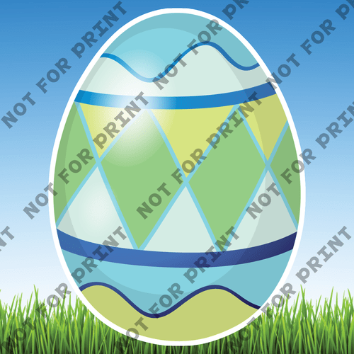 ACME Yard Cards Large Easter Eggs #067