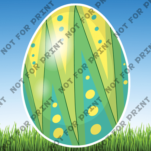ACME Yard Cards Large Easter Eggs #068