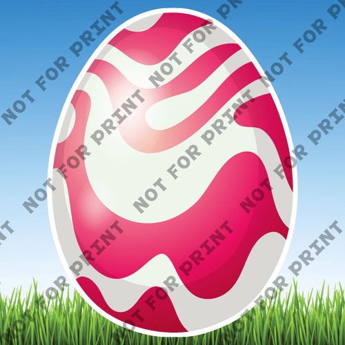 ACME Yard Cards Large Easter Eggs #069